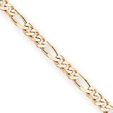 10k 3.0mm Figaro Chain Necklace - 20 Inch