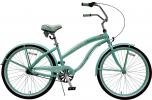 GREENLINE 26" ALUMINUM Shimano INTERNAL 3-Speed Extended Deluxe Beach Cruiser Bicycle Bike - Ladies Mint Green