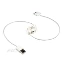 Apple Ipod Nano 1st, 2nd, 3rd Gen, Mini, Touch, Video, Classic, Photo, U2, Iphone 2-in-1 Retractable Hotsync & Charging USB Data Cable