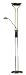 Kitchen & Housewares : Mother And Child Floor Lamp Satin Brass 1X300 And 1X50 Watt Halogen Lamps. Dimmer Controlled