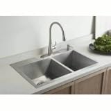 IMAGE OF Kohler K-3823-4 Vault Offset Kitchen Sink