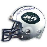 Mounted Memories Joe Namath Autographed (T/B Jets) Pro Helmet