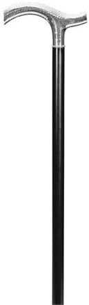 Luxury Cane with Silver Handle. Mens Crutch Handle