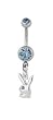 Aqua Bunny Belly Ring
