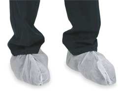 Condor 2RUZ2 Low Disposable Shoe Cover, White, PK 50