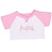 Build-A-Bear Workshop Atlanta Braves Pink Raglan Tee