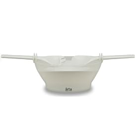 Arta Tasto Salad Bowl with Serving Fork and Spoon, White by Arta