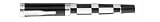 Conklin Jockey Club Midnight Black/White Rollerball Pen - JC04RB