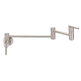 Danze D205058SS Parma Wall Mount Single-Handle Pot Filler with Lever Handle, Stainless Steel