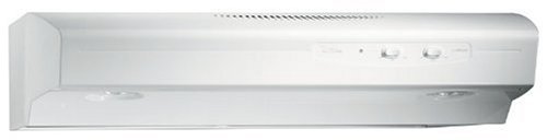 Broan QS136WW 36-Inch Allure Range Hood, White on White