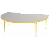 48x72 Kidney Adjustable Activity Table (19"-30" Legs) ~ ECR4kids