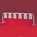 Nemco 6008-6 Free Standing Infrared Bulb Warmer - 6 Bulbs, 60W, 1500 Watts