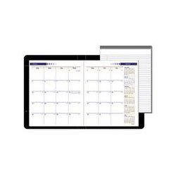 2010 Appointment Book, Padfolio, Bookbound, Jan-Jan, Monthly, 9"x11", Black AAG7029005