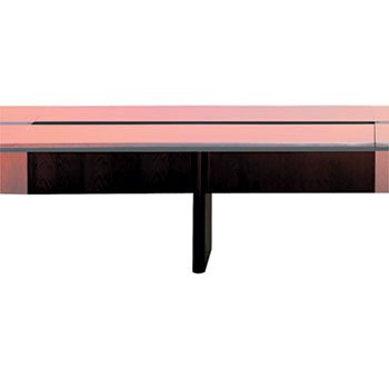 New-Mayline CMT72ABMAH - Corsica Conference Series 6' Adder Modular Table Base, Mahogany - MLNCMT72ABMAH