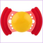 MAM Soft Rim Pacifiers - Mini - Yellow / Red