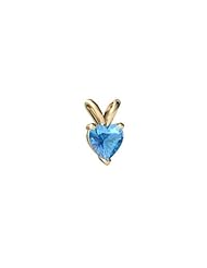Genuine Blue Topaz 14kt Yellow Gold Pendant