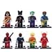 PK The Avengers super heroes minifigures 8pcs per set Wonder Woman Spider Man Bat Man Deadpool The Flash Cat Wonman Clown Free, Colorful