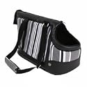Dog Carrier Bag Black/Grey & White 36224