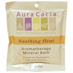 Aura Cacia Aromatherapy Mineral Bath Salts Soothing Heat 2.5 Oz
