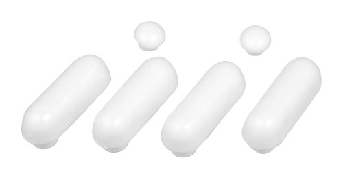 WENKO 288000100 Auflagestopfen f&uuml;r WC-Sitze - D&auml;mpfer f&uuml;r Deckel und Brille, wei&szlig;