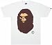 Size【L】A BATHING APE(エイプ) モバイルサイト限定 怒りサル顔T【白】【新品】: 2005年8月に開設されたAPEのモバイルサイトbapemobbで限定発売されたTシャツの第1弾です。フロントに大きな怒りサル顔がプリント、バックには後ろから見たサル顔がプリントされています。首の内側のタグがサイズによ...
