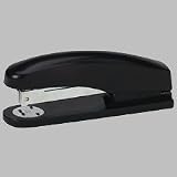Plastic Body Houses Full-length Metal Channel with Feeder to Prevent Jamming. Sleek Design Complements Any Office Decor. Features Nonskid Base, Easy-open Top Loading, and Rotating Anvil for Stapling or Pinning. Staples up to 20 Sheets.