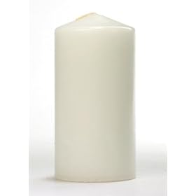 3 x 6 Pillar Candles (Bulk 12Pcs) White