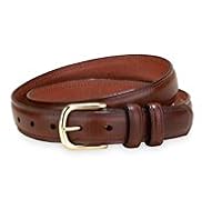 Leather Rectangular Buckle Chino Belt