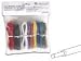Technische Daten:- voller Kern, 0.2mm�- Farben: 5 Meter : wei� / blau / braun / gr�n / gelb / orange 
/ gris / violett + 10 Meter : schwarz / rot- AWG24- Au�en-�: 1.4mm- max. Spannung: 60V- max. Strom: 
4.3A- PVC-Isolierung- verzinnter Kupferdraht