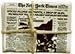 miniature newspaper pins-front pages (stock market)