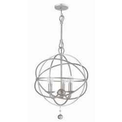 Solaris 3 Light Mini Pendant in Olde Silver
