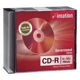 IMATION CD-R MEDIA 52X 700MB 80MIN SLIM JEWEL CASE TAA 10-PK (Retail)