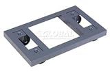 Steel Dolly 27L X 16W With Open Deck And Rubber Wheels