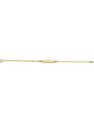 14k Yellow Gold Teen Bismark Id Bracelet