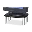 Adjustable Height Monitor Stand, 12 x 15 x 1-5 7/8, Black/Silver
