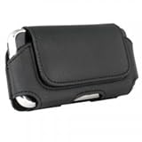 Radiance Brand Black Leather Case Horizontal with Belt Loops and Belt clip  ....