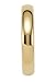 3mm Gold Plated Polished Tungsten Carbide Wedding Ring Classic Half Dome Band