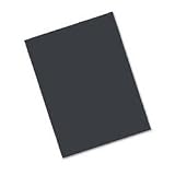 Construction Paper, 18"x24", Black, 50 Sheets/Pack RIV03472