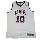 Kobe Bryant Autographed White Team USA Jersey with Team USA Inscription
