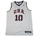 Kobe Bryant Autographed White Team USA Jersey with Team USA Inscription