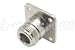 "Coaxial Connector, N Type Panel Jack (Square Mtg)"