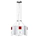 Oggetti 12-4 Appliquations Mondrian 5 light Large Pendant, Satin