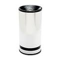 Safco(R) Reflections Sand Urn, 3 Gallons, 20in. H, Black/Chrome