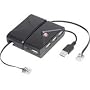 Targus USB 2.0 4-Port Hub with Ethernet Cable - Hub - 4 ports - Hi-Speed USB