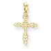 14k Cut-out Cross Pendant