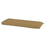 Outdoor Bench/Glider Cushion w/ Box Edge Welts - S Brass Sunbrella- Ballard Designs