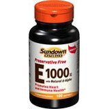Sundown vitamin E-400 IU Mix d-Alpha natural and dl-Alpha synthetic vitamin supplement softgels, preservative free - 250 ea