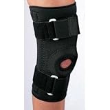Neoprene Knee Support With Lateral Stays, Black - Large: Knee Circumfrence: 15 - 16 1/2