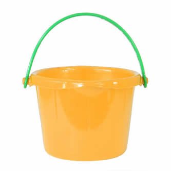Sand Bucket Small Yellow PVC-Free 1.25 Liter(colors may vary)