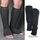 Proforce Cloth Shin Instep Guard Black, Large